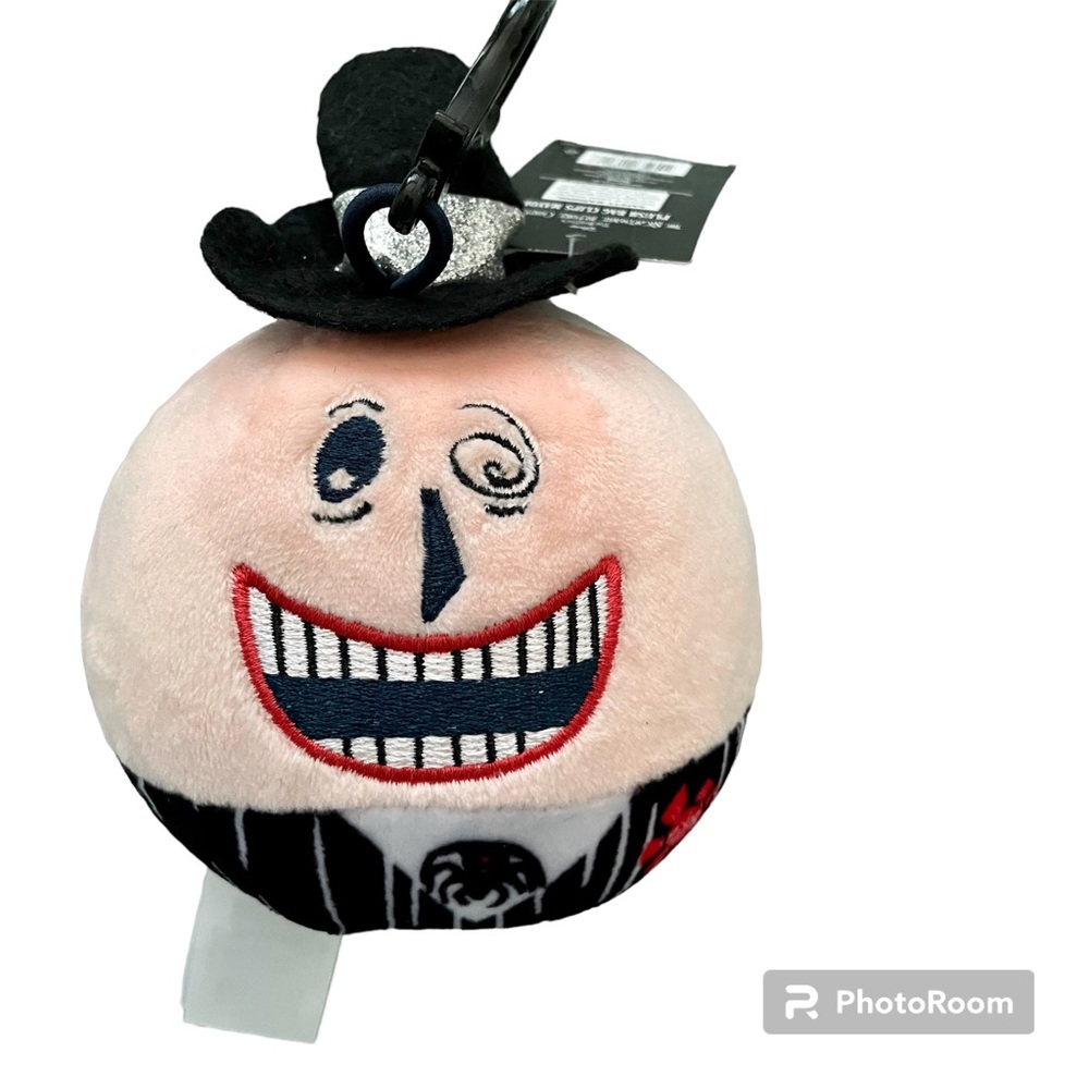 Nightmare before Christmas Plush Bag  Clip Mayor Colorful Two Faces Sad Happy